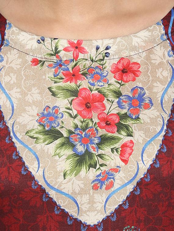 Printed kalidaar kurta with pant set - 15737615 - Zoom Image - 4