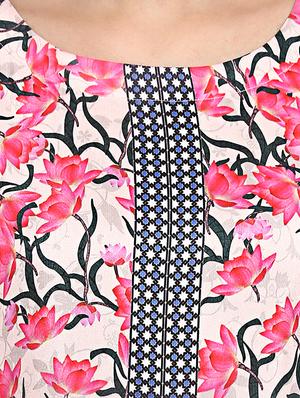 Printed kalidaar kurta with pant set - 15737616 - Standard Image - 4
