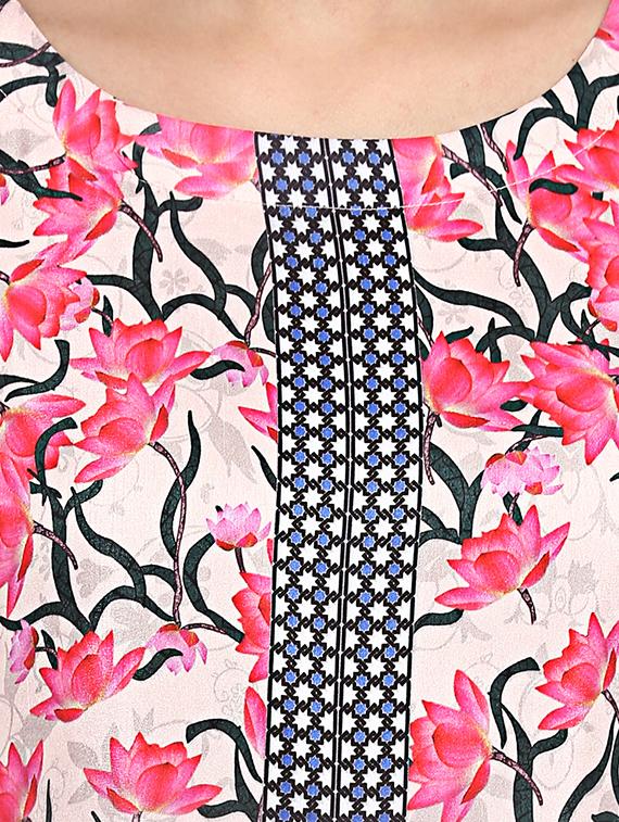 Printed kalidaar kurta with pant set - 15737616 - Zoom Image - 4