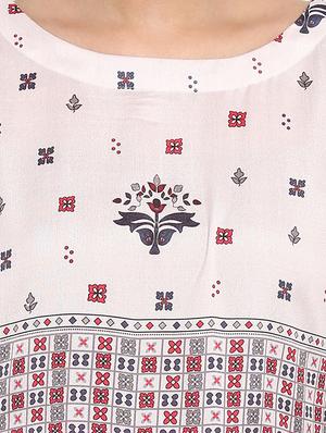 Printed kalidaar kurta with pant set - 15737617 - Standard Image - 4