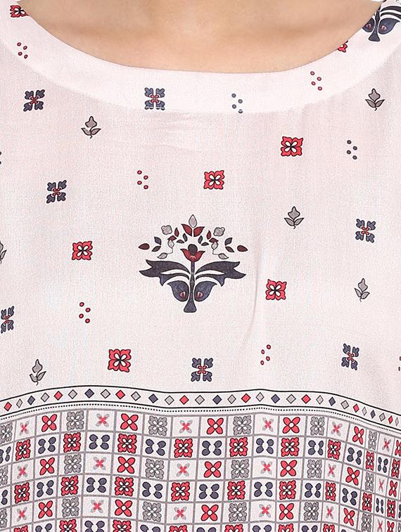 Printed kalidaar kurta with pant set - 15737617 - Zoom Image - 4