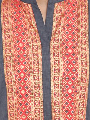 Printed yoke kurta with palazzo set - 15737619 - Standard Image - 4