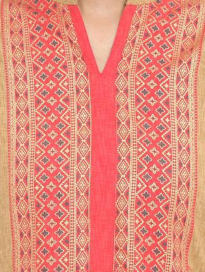 Printed yoke kurta with palazzo set - 15737620 - Standard Image - 4