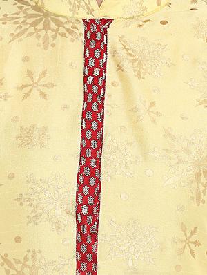 Foil printed kurta with pant set - 15737626 - Standard Image - 4
