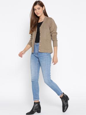 pocket detail woolen cardigan - 15737762 - Standard Image - 4