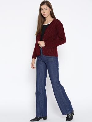 pocket detail woolen cardigan - 15737764 - Standard Image - 4