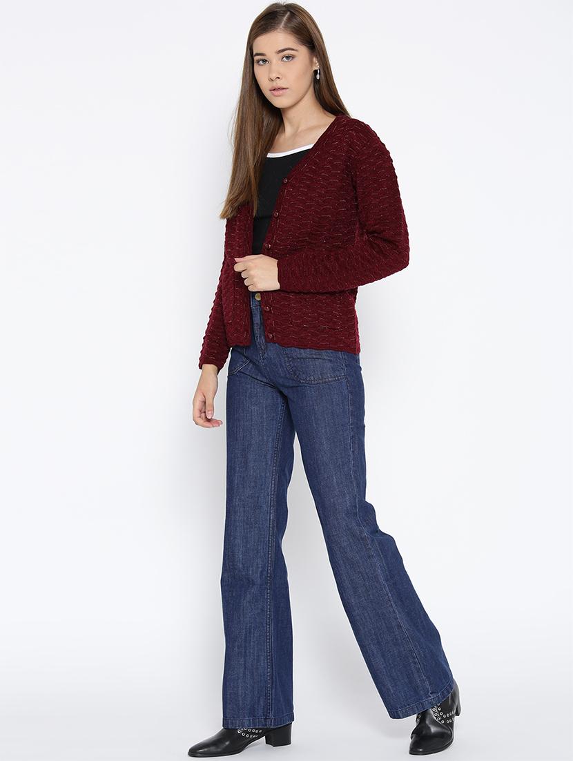 pocket detail woolen cardigan - 15737764 - Zoom Image - 4