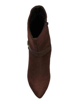 brown zipper ankle boots - 15737853 - Standard Image - 4