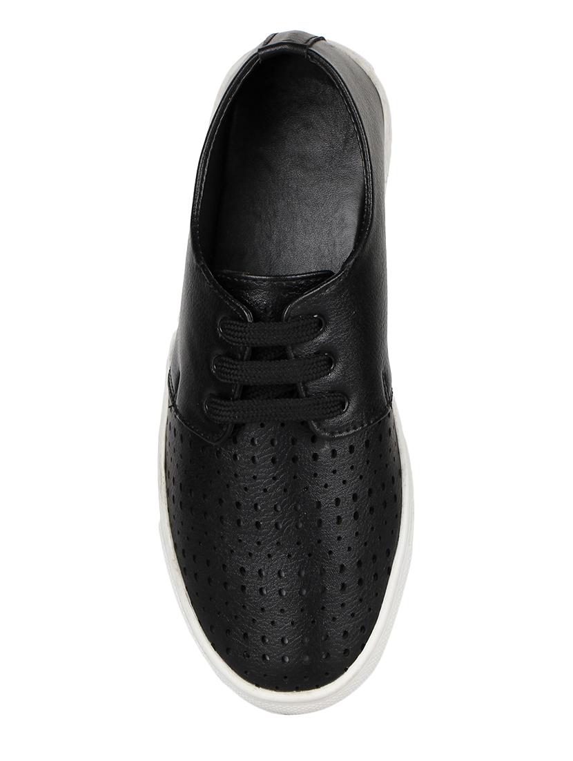 black lace-up sneakers - 15737882 - Zoom Image - 4