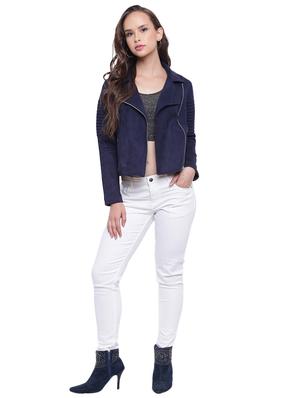 pintucked sleeved zipper detail jacket - 15737947 - Standard Image - 4
