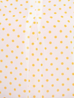 polka dotted pleated top - 15738078 - Standard Image - 4