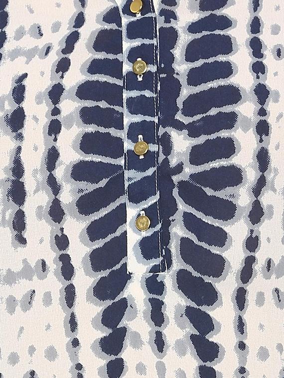 button detail mandarin neck tunic - 15738087 - Zoom Image - 4