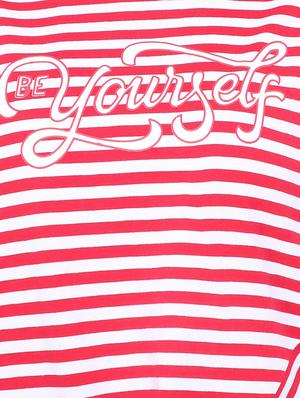 tie-knot hem striped top - 15738150 - Standard Image - 4
