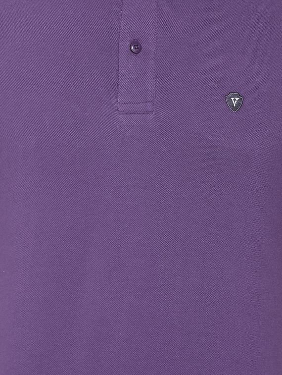 purple cotton polo t-shirt - 15738157 - Zoom Image - 4