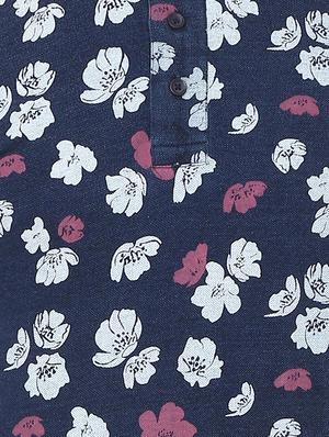 blue cotton all over print t-shirt - 15738160 - Standard Image - 4