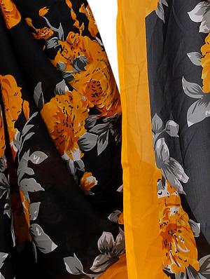 floral printed saree with blouse - 15738169 - Standard Image - 4