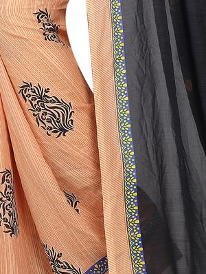 floral half & half saree with blouse - 15738181 - Standard Image - 4