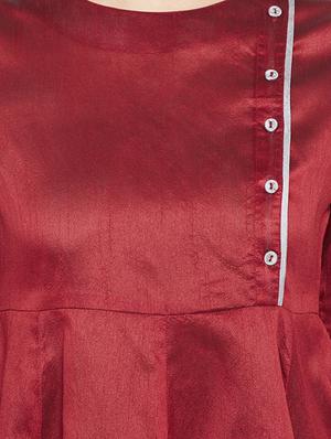 Soild anarkali kurta - 15738758 - Standard Image - 4