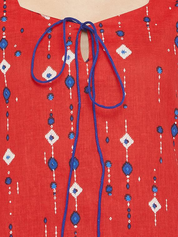 printed straight kurta - 15738772 - Zoom Image - 4