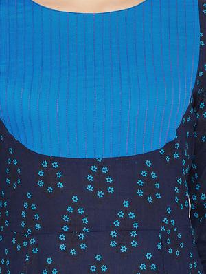 Printed flared kurta - 15738778 - Standard Image - 4