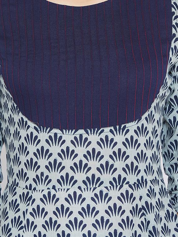Flared printed kurta - 15738779 - Zoom Image - 4