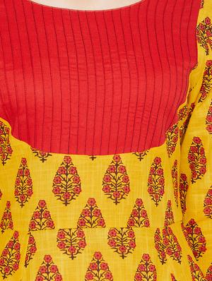 Flared printed kurta - 15738783 - Standard Image - 4