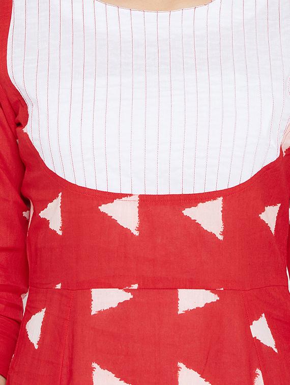 A-line geometrical kurta - 15738784 - Zoom Image - 4