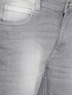grey cotton washed jeans - 15738815 - Standard Image - 4