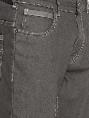 grey cotton plain jeans - 15738816 - Standard Image - 4