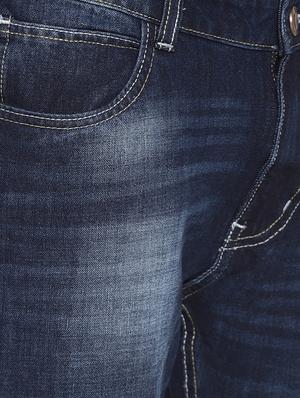 blue cotton washed jeans - 15738818 - Standard Image - 4