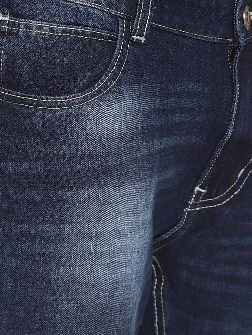 blue cotton washed jeans - 15738818 - Zoom Image - 4