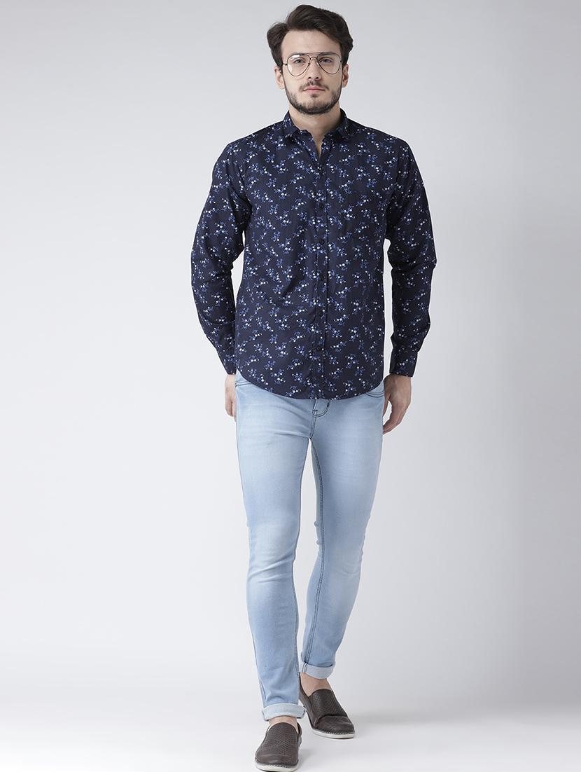 blue cotton casual shirt - 15738861 - Zoom Image - 4