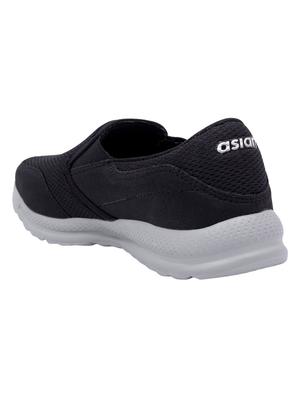 black Mesh slip on sport shoes - 15739510 - Standard Image - 4