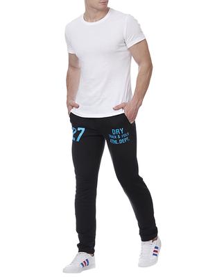 black cotton full length track pant - 15740932 - Standard Image - 4