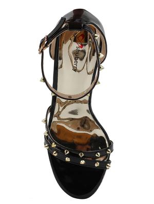 black ankle strap sandals - 15741180 - Standard Image - 4