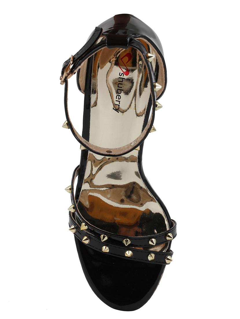 black ankle strap sandals - 15741180 - Zoom Image - 4