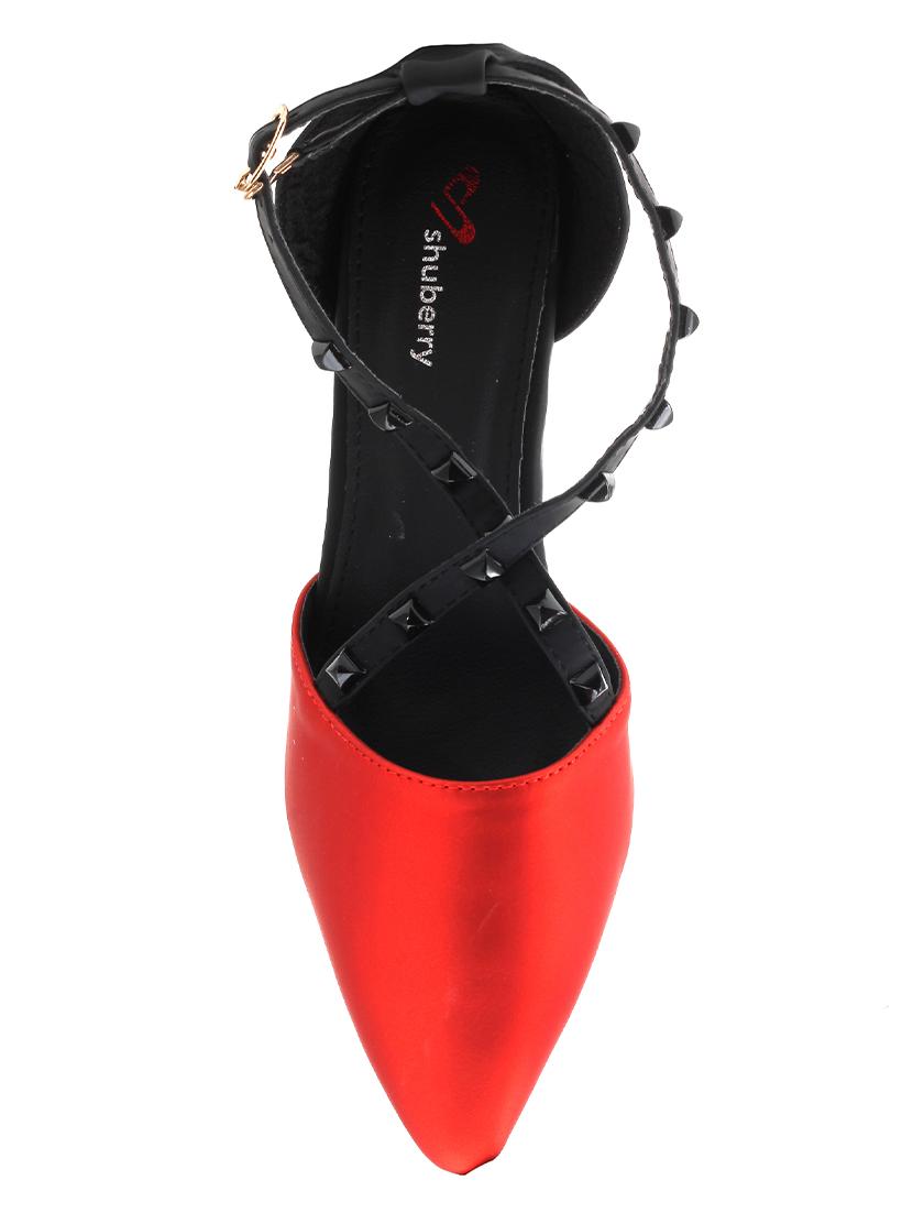 red ankle strap sandals - 15741188 - Zoom Image - 4