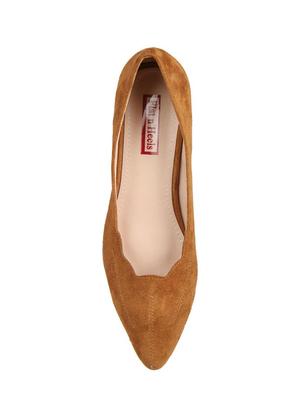 tan slip on pumps - 15741904 - Standard Image - 4