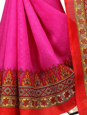 geometrical border bhagalpuri saree with blouse - 15743568 - Standard Image - 4