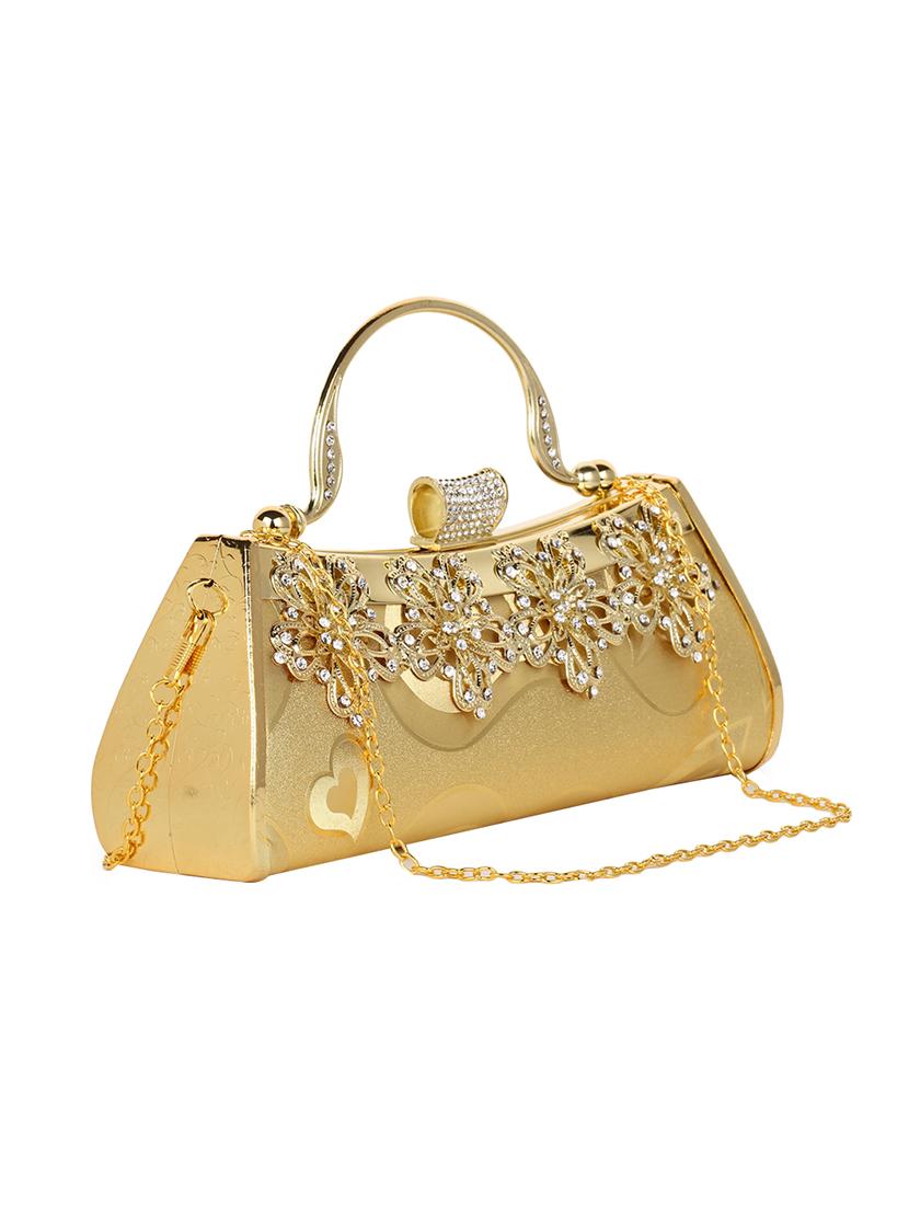 gold metal box clutch - 15743914 - Zoom Image - 4