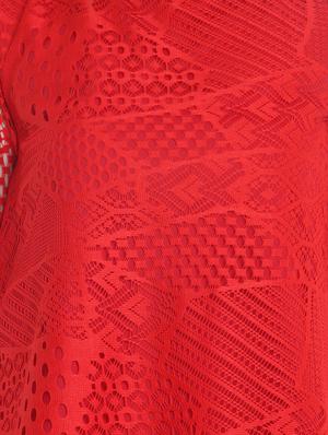 cold shoulder lace top - 15744269 - Standard Image - 4