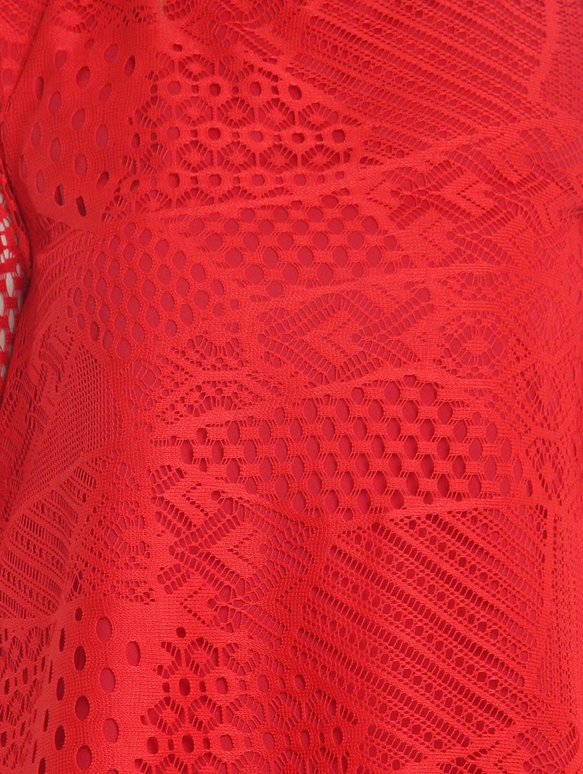 cold shoulder lace top - 15744269 - Zoom Image - 4