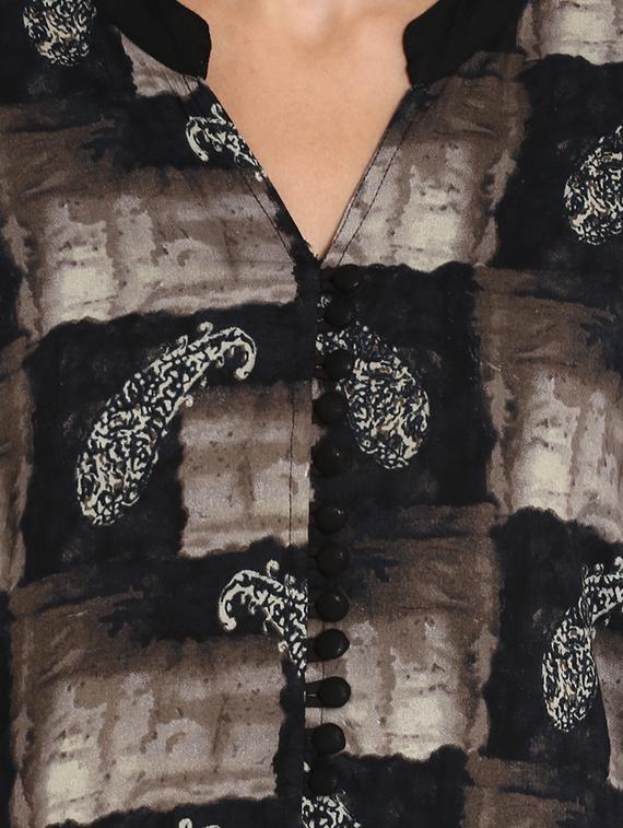 layered printed kurta - 15745838 - Zoom Image - 4