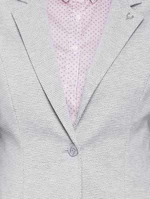 Pin dot lapel neck blazer - 15746210 - Standard Image - 4