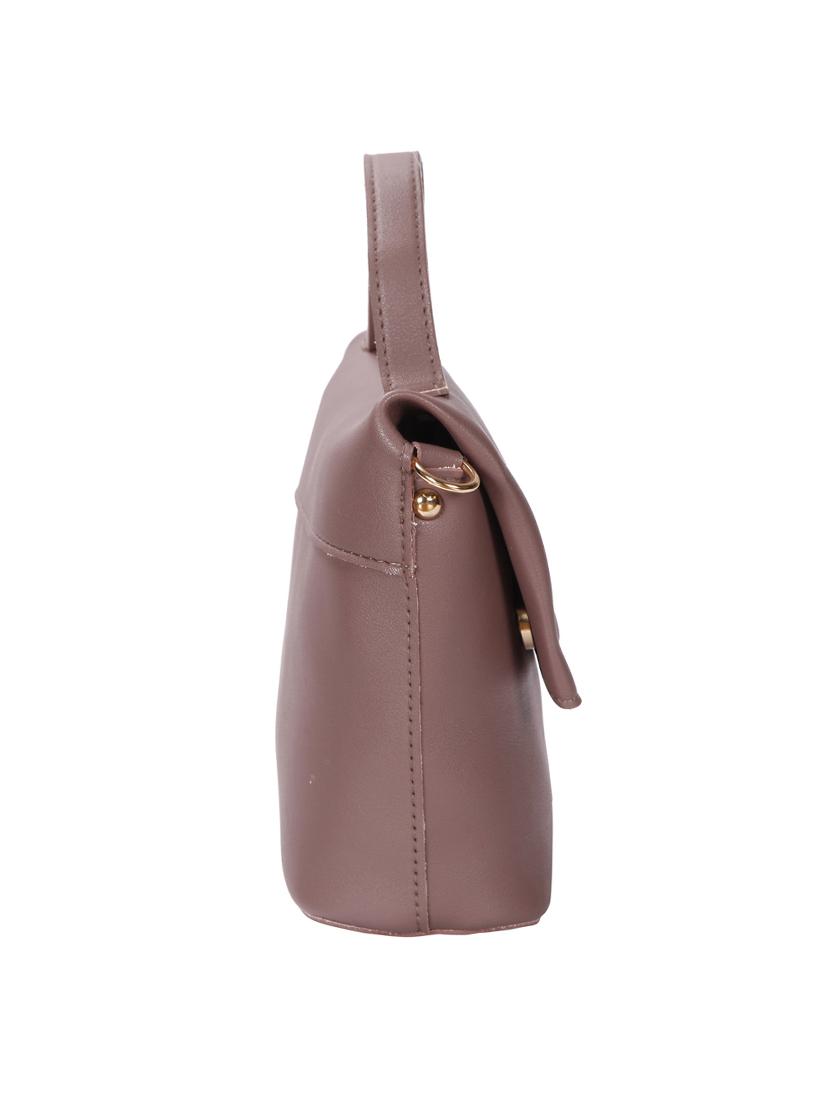purple leatherette (pu) regular sling bag - 15746662 - Zoom Image - 4