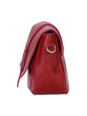 red leatherette (pu) regular sling bag - 15746719 - Standard Image - 4