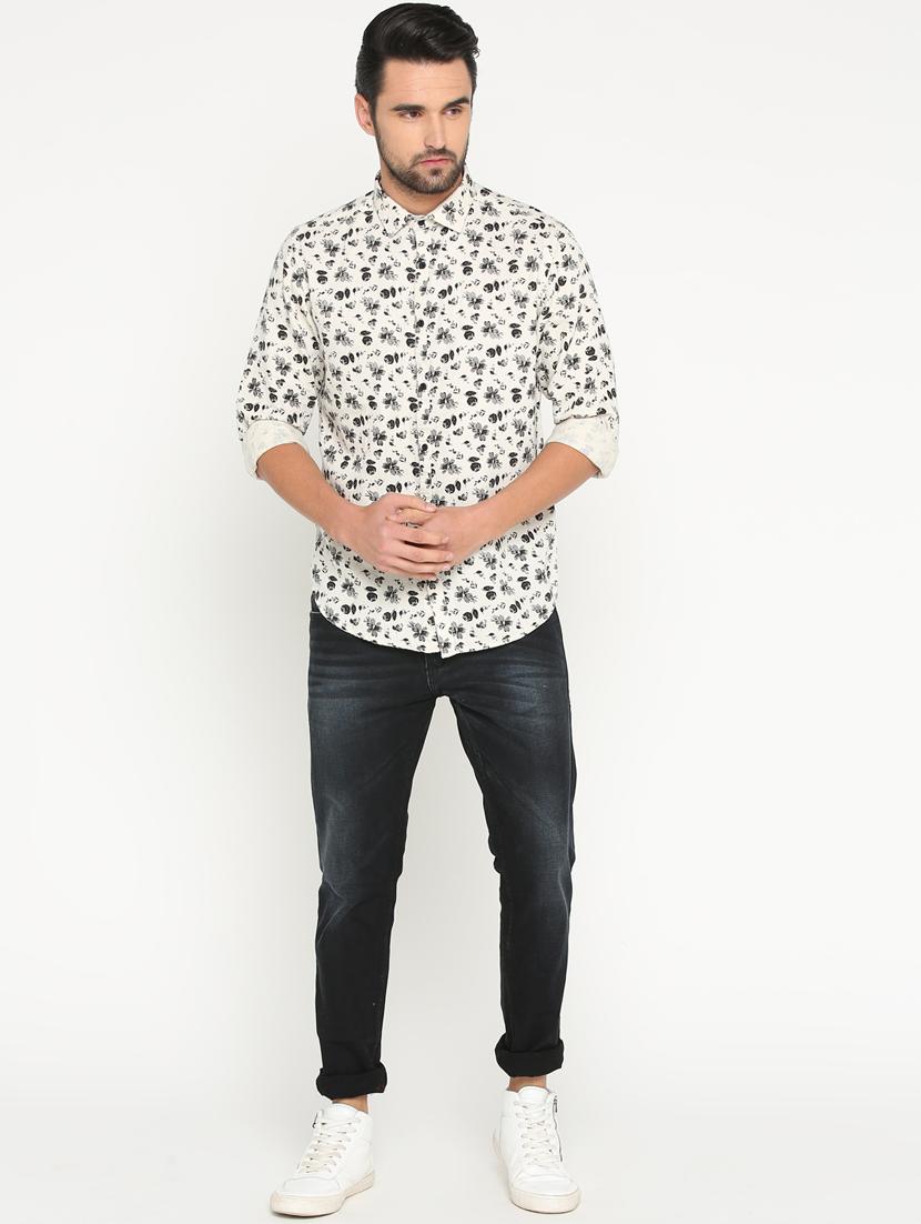 beige floral printed casual shirt - 15747355 - Zoom Image - 4