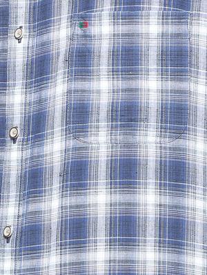 blue cotton casual shirt - 15747403 - Standard Image - 4