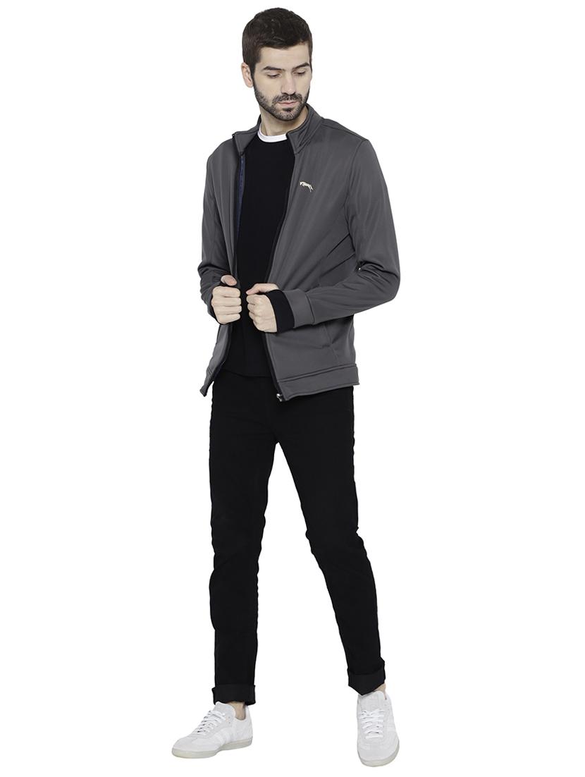grey polyester casual jacket - 15747873 - Zoom Image - 4