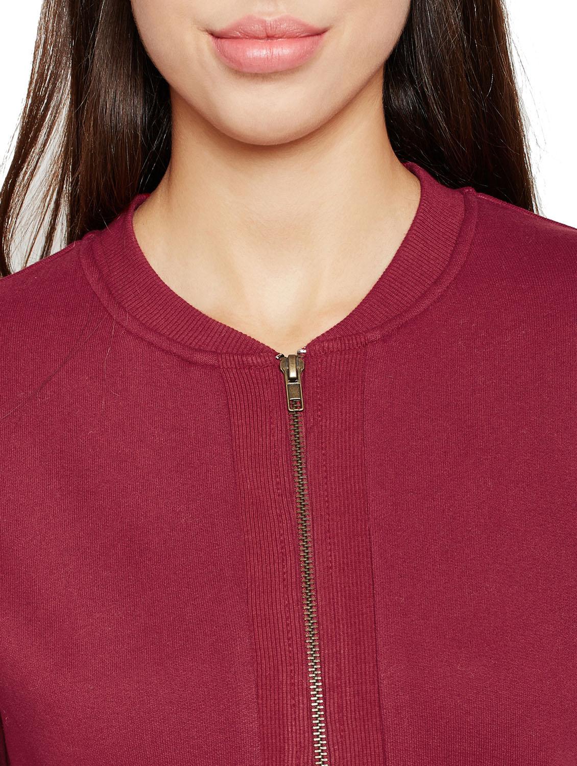 ribbed edge varsity jacket - 15748762 - Zoom Image - 4